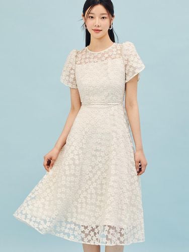 Floral Embroidered Tulip Sleeve Dress GP5A0OP571 - JJ JIGOTT - Modalova