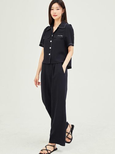 String elastic back waistband wide pants - JJ JIGOTT - Modalova