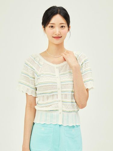 Punching Scallop Button Pullover Knitwear - JJ JIGOTT - Modalova