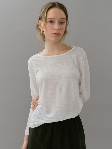 Summer linen long sleeve t-shirt (2colors) - blank03 - Modalova