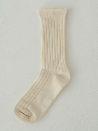 Cotton Rib Socks (4colors) - blank03 - Modalova