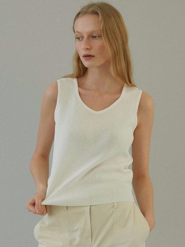 Cotton sleeveless knit (3colors) - blank03 - Modalova