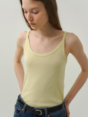 Eyelet sleeveless t-shirt (4colors) - blank03 - Modalova