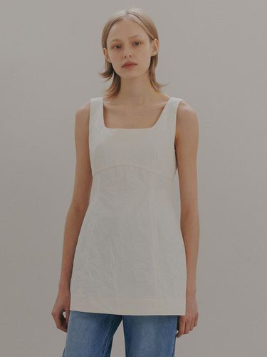 Wrinkled mini dress (cream) - blank03 - Modalova