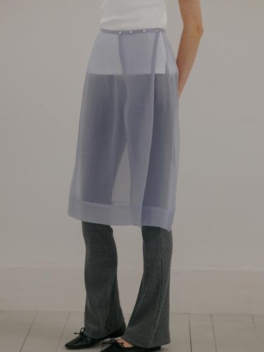 See-through wrap skirt (2colors) - blank03 - Modalova