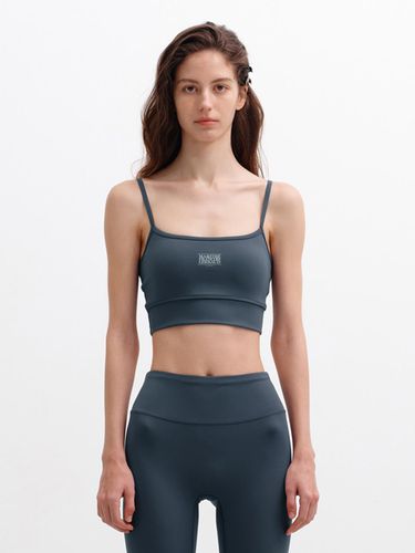 MOUVEMENT W CLASSIC LOGO BRA TOP ash blue - MARITHE MOUVEMENT - Modalova