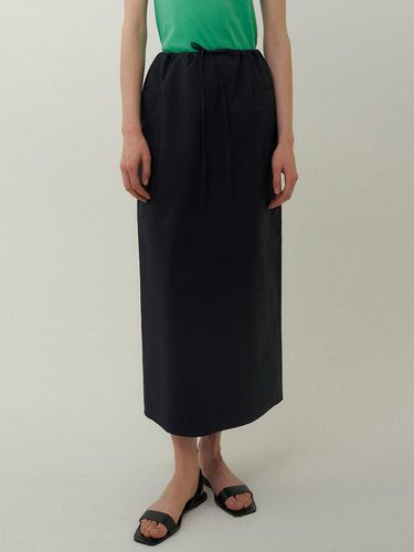 Side pocket long skirt (navy) - blank03 - Modalova