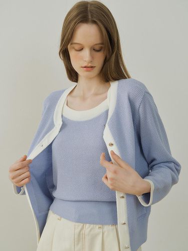 Classic pocket cardigan (blue) - blank03 - Modalova