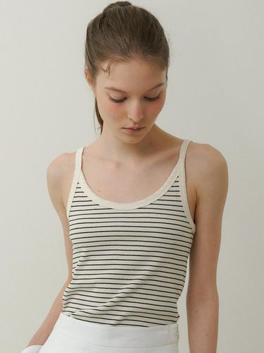 Stripe sleeveless t-shirt (3colors) - blank03 - Modalova