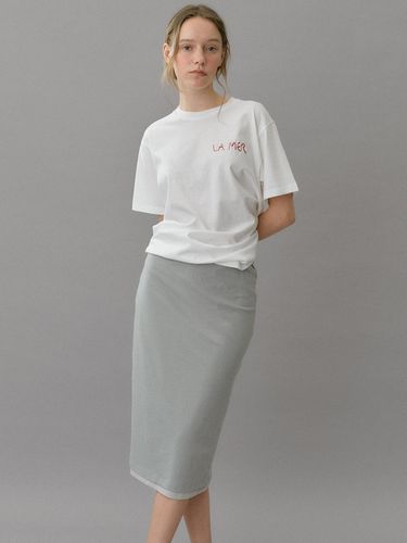 Banding layered jersey skirt () - blank03 - Modalova