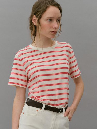 Vintage stripe t-shirt (red) - blank03 - Modalova