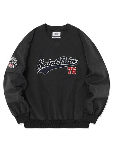 SP TEAM LOGO PULLOVER-BLACK - SAINTPAIN - Modalova