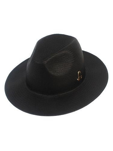 Summer Simple Basic Black Fedora Summer Fedora - Universal chemistry - Modalova