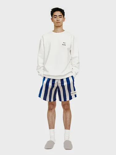 Terry Shorts Blue White - PILY PLACE - Modalova