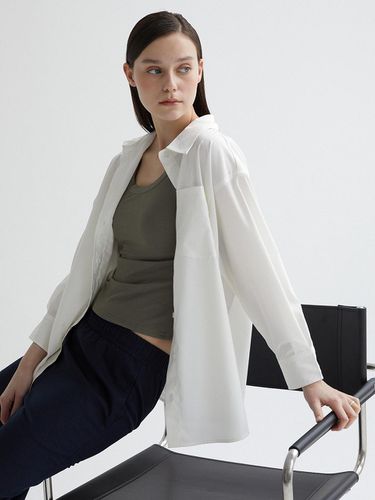 Bamboo yarn blend Oversized Fit Shirt 4 colors - TSH - Modalova