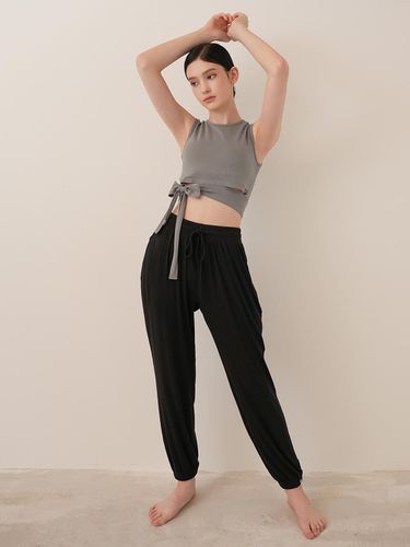 Plain Modal Jogger Pants (Black) - conchwear - Modalova