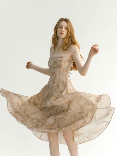 Tree Rosette Long Dress - Sincethen - Modalova