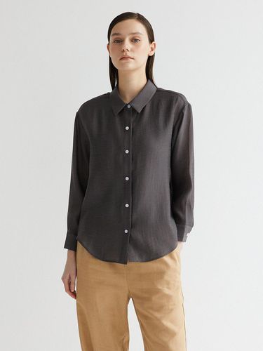 Semi see-through shirt - Charcoal - TSH - Modalova