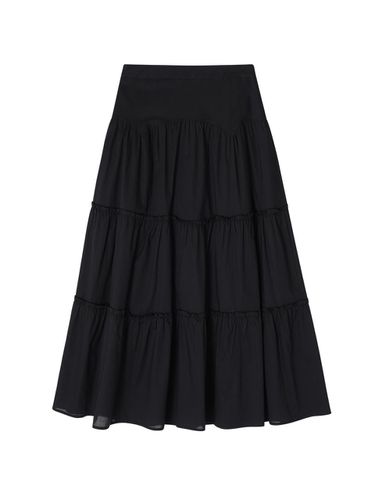 SHUUSHUU Ruffled Long Skirt()_BLACK - Lang&Lu - Modalova