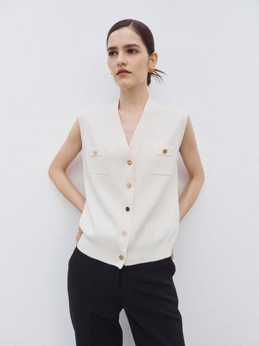 Pocket Point V-Neck Knit Vest - Mare di mari - Modalova