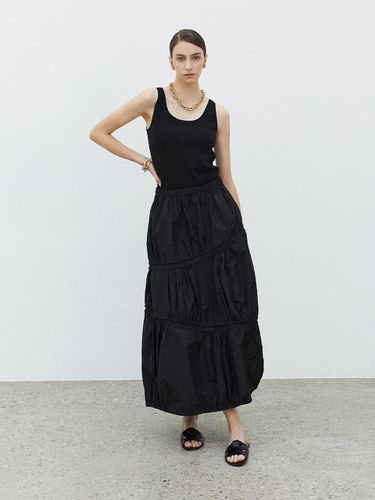 Balloon Banding Long Skirt Black - Mare di mari - Modalova