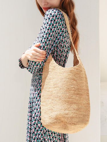 Raffia Big Shopper Bag Bag_JFMAC439M - JUARR - Modalova