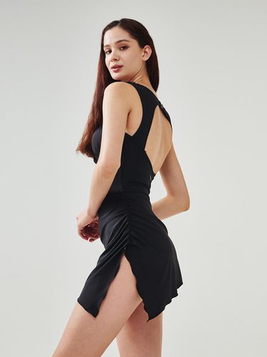 Shirring One-Piece Dress Swimsuit Black - SOGNARE BY - Modalova