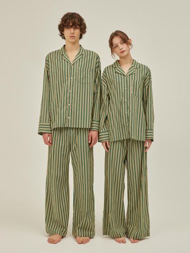 CLASSIC PAJAMA COUPLE SET_Day Stripe (Cotton) - atempo - Modalova