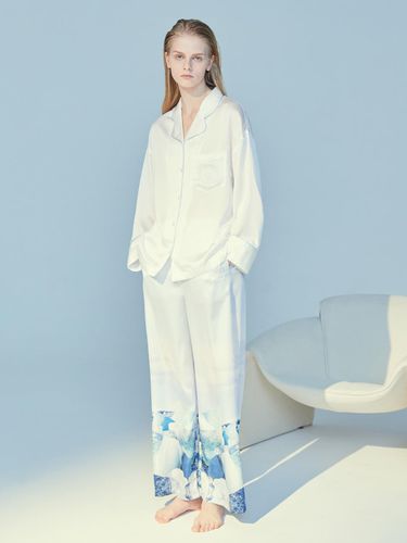 CLASSIC ROUND PAJAMA SET_ice white - atempo - Modalova