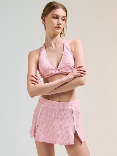 Tweed skirt shorts set_pink - SOGNARE BY - Modalova