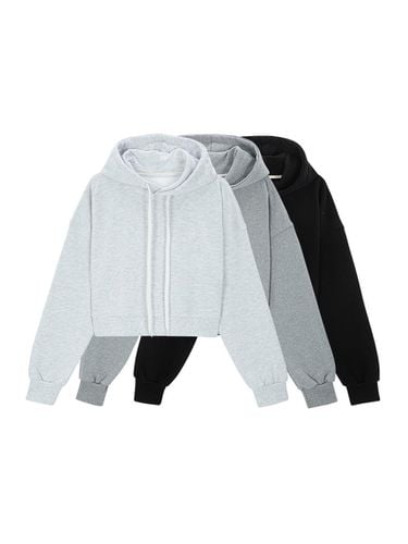 Cotton cropped hoodie_3 COLOR - HOLAHO - Modalova