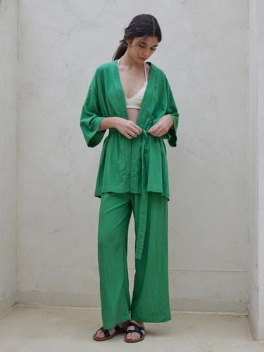 CLASSIC SHORT ROBE_green - atempo - Modalova