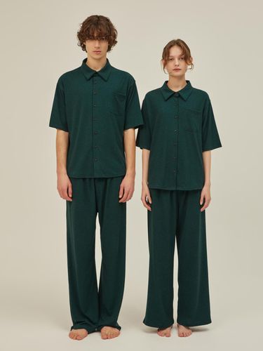 FIRST PAJAMA COUPLE SET_deep green - atempo - Modalova