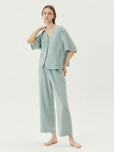 COZY ROUND PAJAMA SET_Light Green - atempo - Modalova