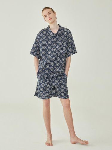 BALI PAJAMA SET_navy snow - atempo - Modalova