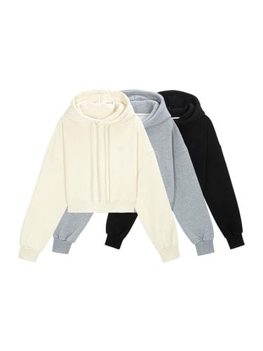 Wool napping cropped hoodie_3 COLOR - HOLAHO - Modalova