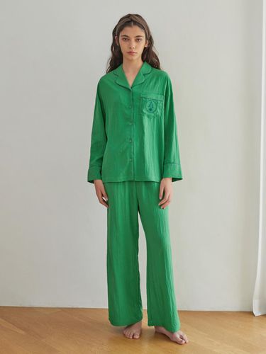 CLASSIC ROUND PAJAMA SET_green - atempo - Modalova