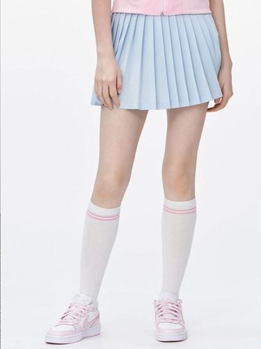 Go XO Heart Attack Layered Pleats Skirt Sky Blue - goxo - Modalova