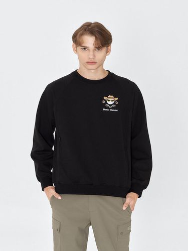 Buddy Hunter Soft Fit Leglan Sweatshirt Black - goxo - Modalova