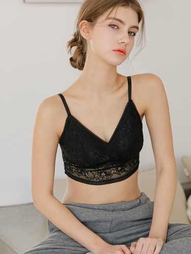 Triangular Lace Long Bralette - comfortlab - Modalova