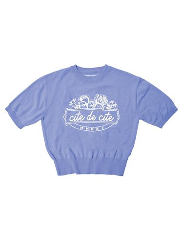 CitedeCite Half Sleeve knit_BLUE - cite de cite - Modalova