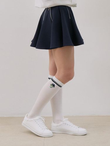 Swag Ball Basic Knee Socks_White - goxo - Modalova