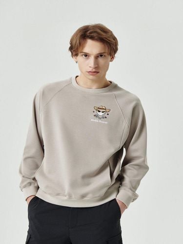 Buddy Hunter Soft Fit Leglan Sweatshirt Beige - goxo - Modalova