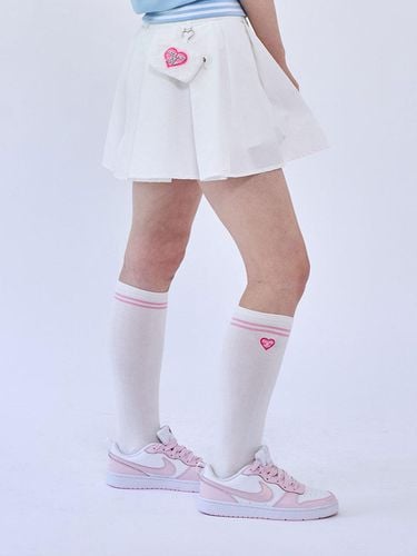 Polling In Golf Woven Ball Pocket Skirt White - goxo - Modalova