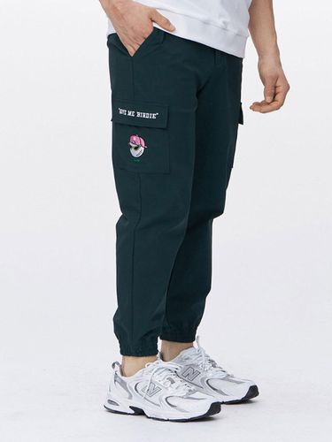 Swag Bowl Side Pocket Jogger Pants Green - goxo - Modalova