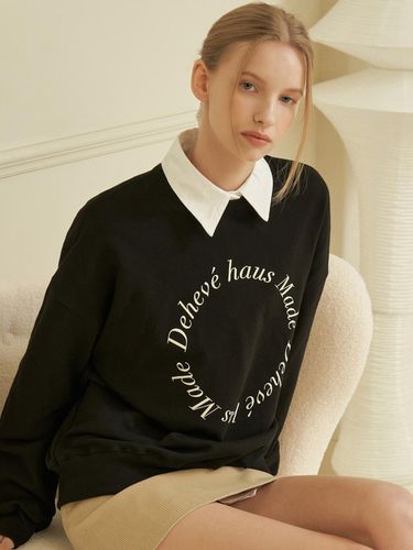 Italic sweatshirt [BLACK] - DEHEVE - Modalova