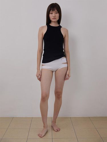 RIBBED TANK TOP IN COTTON (2COLORS) - JUUKIFF - Modalova