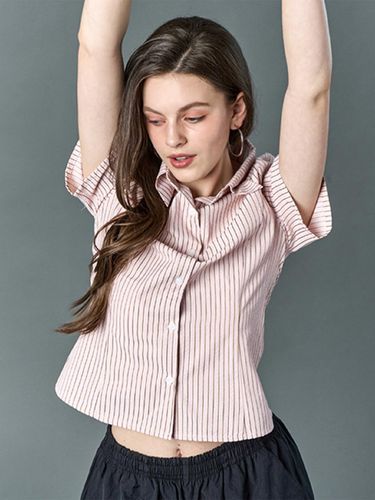 CP] Sierra Stripe Classic Basic Short Sleeve Shir - CITYPOPZ - Modalova