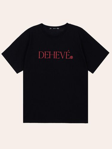 DEHEVE Basic Logo T-shirt [Black] - DEHEVE - Modalova