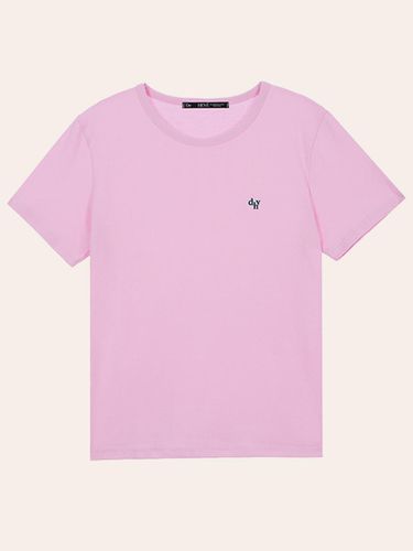 Dhv Embroidery T-shirt [Pink] - DEHEVE - Modalova